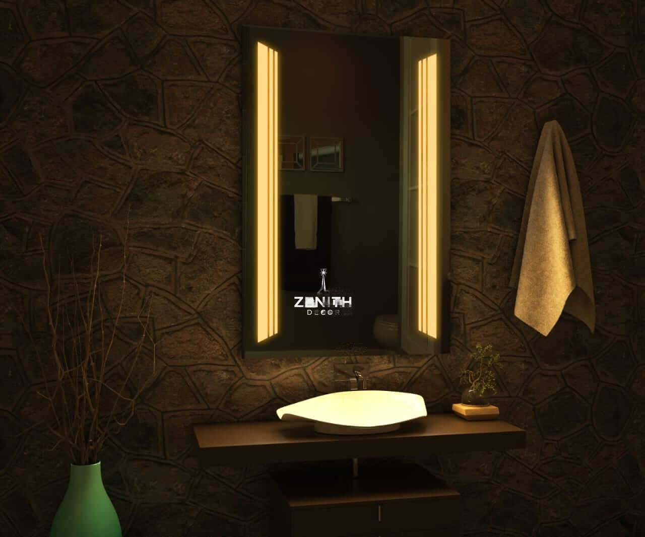 Aethel Void Infinity Mirror | Immersive Chasm Depth Effect | Smart Multi-Sensor LED Illumination