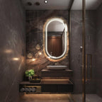 Metamorph Adaptive Capsule Mirror | Dual-Zone Backlit LED | Smart Color-Changing Vanity Station