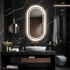 Metamorph Adaptive Capsule Mirror | Dual-Zone Backlit LED | Smart Color-Changing Vanity Station