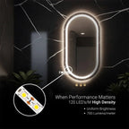 Metamorph Adaptive Capsule Mirror | Dual-Zone Backlit LED | Smart Color-Changing Vanity Station