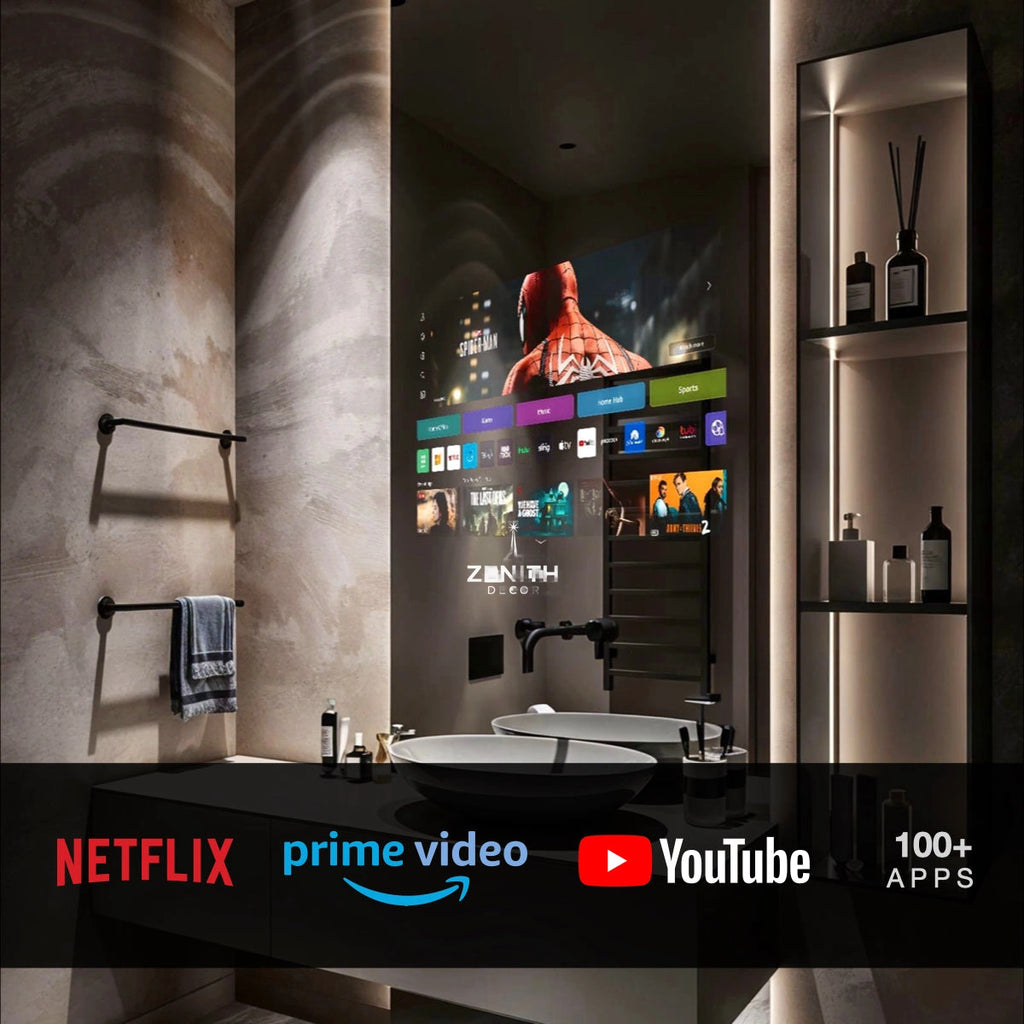 Nexus AI Smart Portal Mirror | WebOS & Android Integration | Voice-Activated WiFi/Bluetooth Command Center