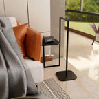 Omni-Plex Geometric Utility Table | Aircraft-Grade Stainless Steel | Waterproof Multi-Purpose Side Stand