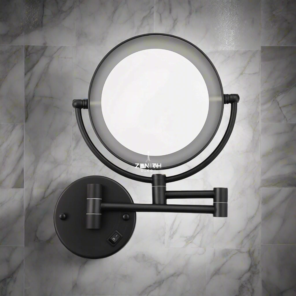 Optic-360 Precision LED Grooming Mirror | Dual 3X/5X Magnification | Fog-Resistant Architectural Glass