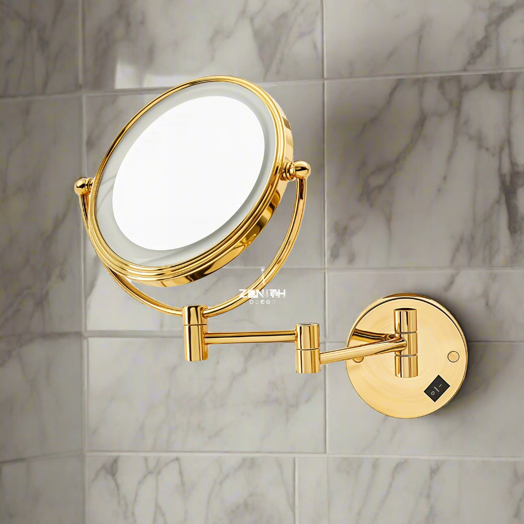 Optic-360 Precision LED Grooming Mirror | Dual 3X/5X Magnification | Fog-Resistant Architectural Glass