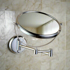 Optic-Precision Shaving Mirror | 3X/5X Dual Magnification | Chrome-Finished Adjustable Grooming Vanity