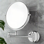 Optic-Precision Shaving Mirror | 3X/5X Dual Magnification | Chrome-Finished Adjustable Grooming Vanity