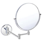 Optic-Precision Shaving Mirror | 3X/5X Dual Magnification | Chrome-Finished Adjustable Grooming Vanity