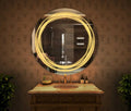 Pure-Clarity Frameless Round Mirror | High-Definition Edge-to-Edge LED | Smart Multi-Tone Architectural Vanity