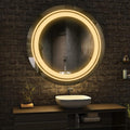Sapphire-Tinted Dual-Halo Mirror | High-Intensity Ring-Light LED | 360° Facial Glow Studio Vanity
