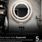 Sapphire-Tinted Dual-Halo Mirror | High-Intensity Ring-Light LED | 360° Facial Glow Studio Vanity