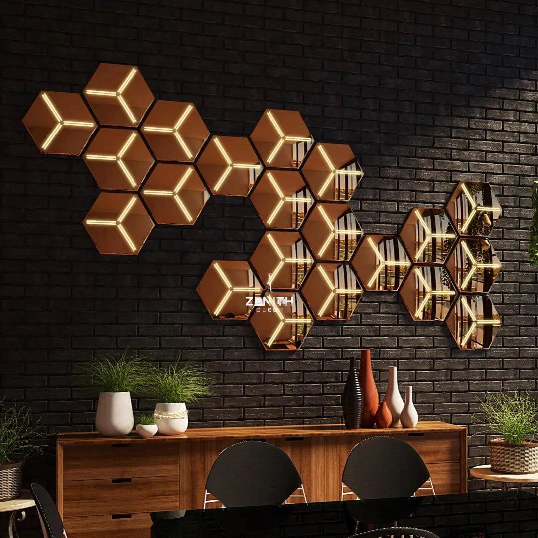 Spark Multi-Point LED Mirror | Modular Living Room Cluster | Smart Multi-Spectrum Accent Mirror Set