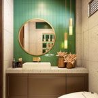 Telescope-Extend Orbital Mirror | PVD-Treated Stainless Steel | Waterproof Industrial-Grade Round Vanity