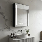 Vault-Double Smart Cabinet | Matt Black SS304 Finish | Bluetooth Audio & Multi-Spectrum LED Storage Unit