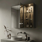 Vault-Tri Sterilizer Pro Cabinet | UV-C Disinfection Technology | Triple-Door Matt Black Smart Storage