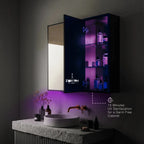 Vault-Tri Sterilizer Pro Cabinet | UV-C Disinfection Technology | Triple-Door Matt Black Smart Storage