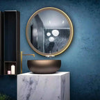 Vibrant-Motion Orbital Mirror | SS304 Marine-Grade Stainless Steel | Smart Motion-Sensing Round LED Vanity