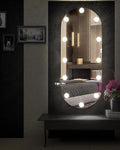 Vista-Panoramic Capsule Mirror | Borderless Hollywood Bulb Design | 3W Professional LED Dressing Suite