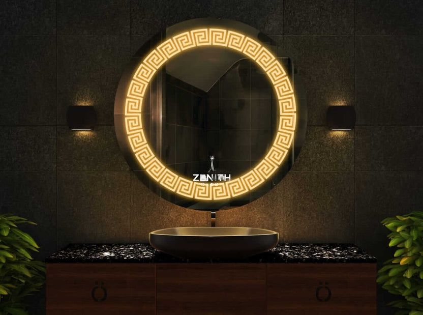 Vortex-01 Swivel LED Mirror - 360° Rotating Mirror | Zenith – Zenith Decor