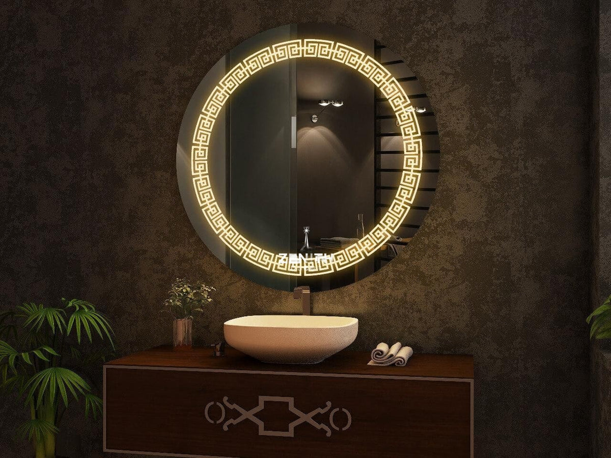 Vortex-02 Kinetic Mirror - 360° Swivel LED Mirror | Zenith – Zenith Decor