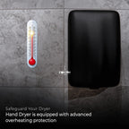 Vortex-Shield High-Speed Hand Dryer | UV-C Germicidal Sterilization | Grade 304 Stainless Steel